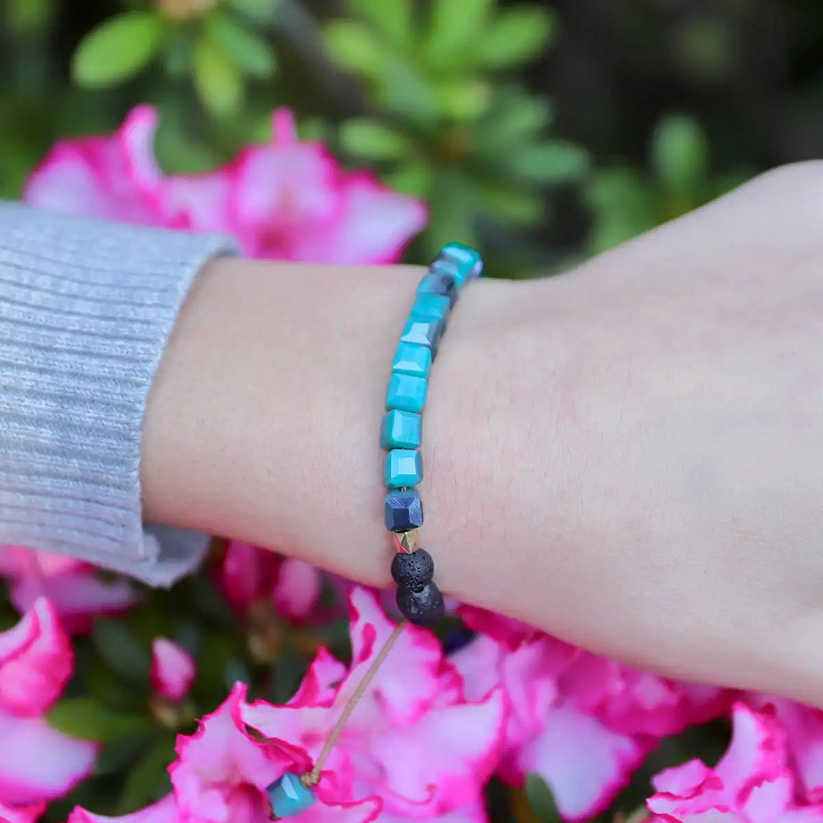 Kids Glass Diffuser Bracelet (Jade)