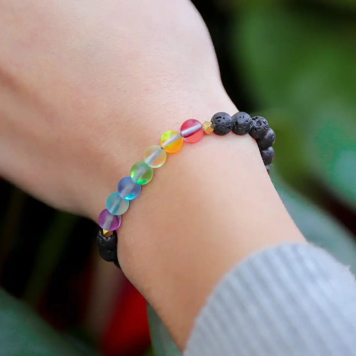 Glow Glass Chakra Kids Adjustable Bracelet