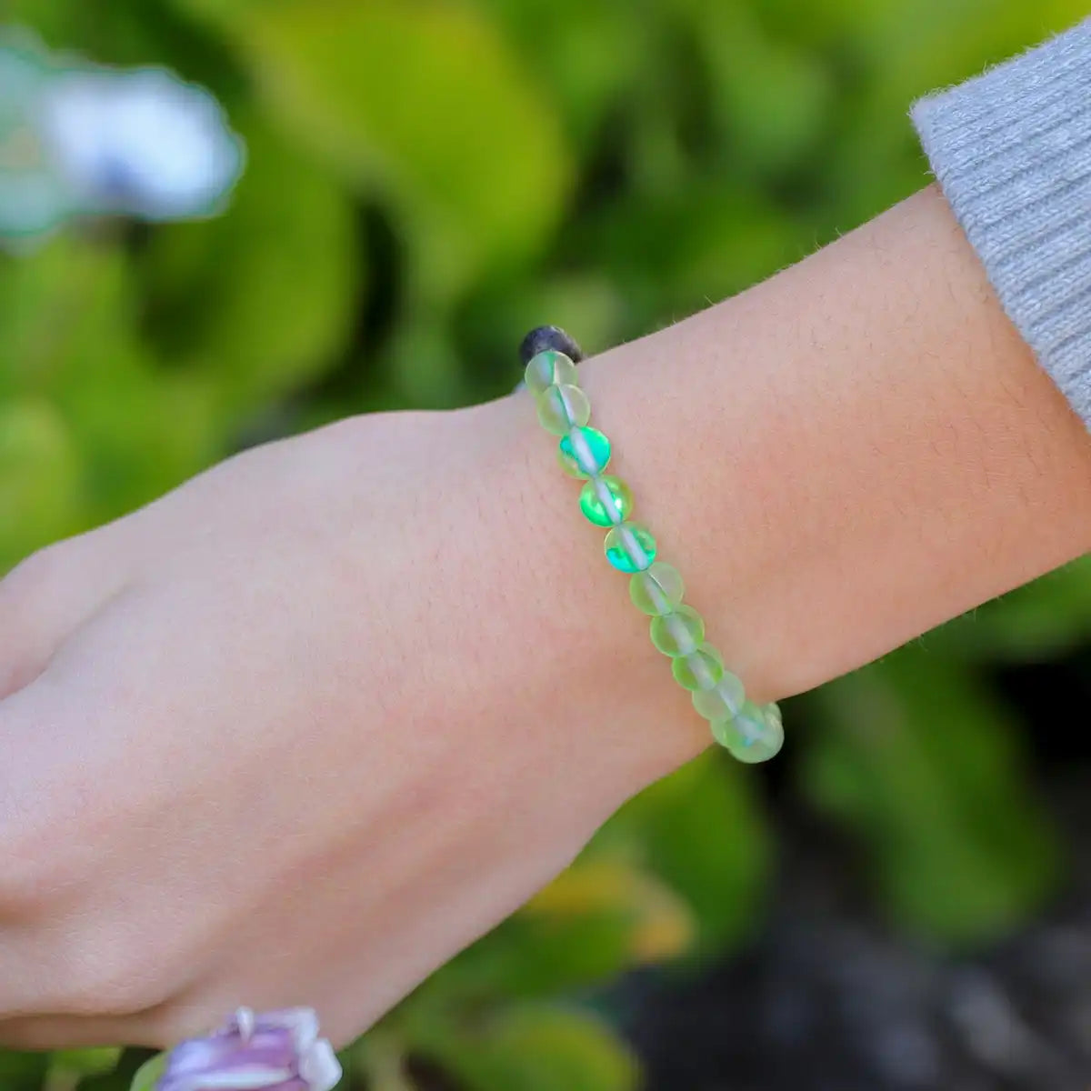 Kids Glow Glass Adjustable Bracelet (Green)