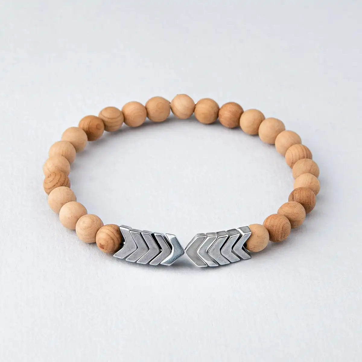 Sacred Arrow Wood Diffuser Bracelet