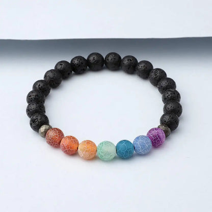 7 Chakra Agate Bracelet