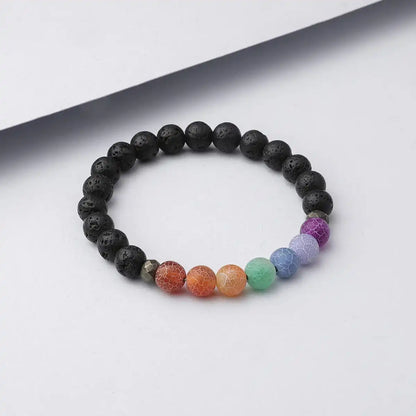 7 Chakra Agate Bracelet