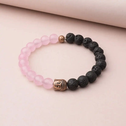 Rose Quartz Buddha Diffuser Bracelet