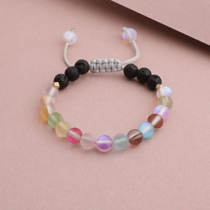 Kids Glow Glass Adjustable Bracelet (Rainbow)