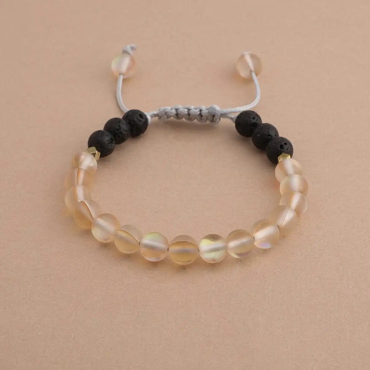 Kids Glow Glass Adjustable Bracelet (Champagne)