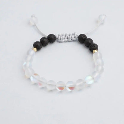 Kids Glow Glass Adjustable Bracelet (Clear)