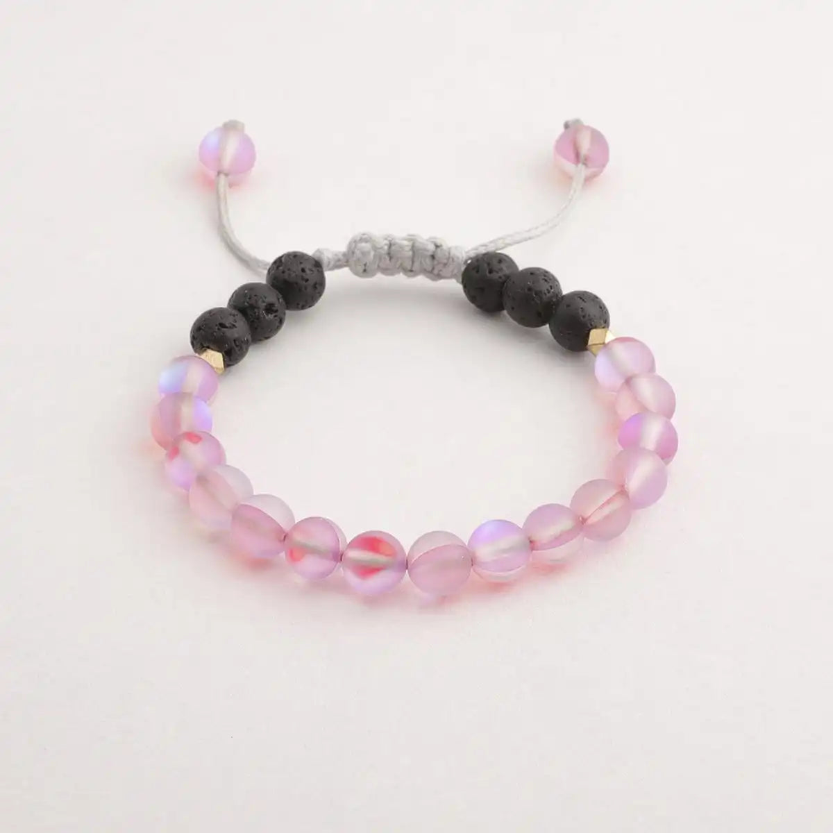 Kids Glow Glass Adjustable Bracelet (Pink)