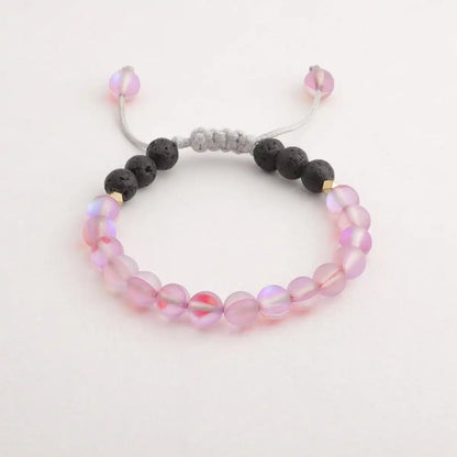 Kids Glow Glass Adjustable Bracelet (Pink)