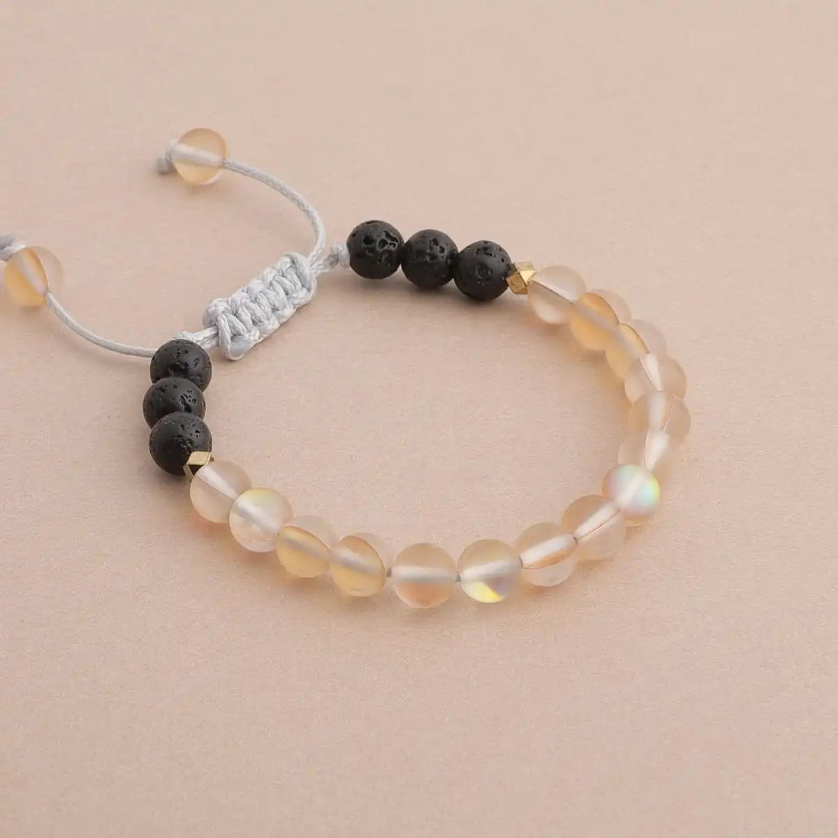 Kids Glow Glass Adjustable Bracelet (Champagne)