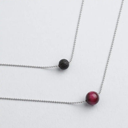Pure Diffuser Necklace - Pink Tiger's Eye
