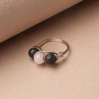 Rose Quartz Diffuser Ring