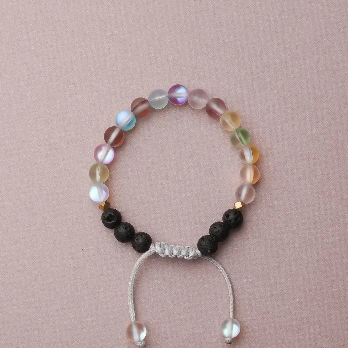 Kids Glow Glass Adjustable Bracelet (Rainbow)