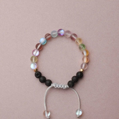 Kids Glow Glass Adjustable Bracelet (Rainbow)