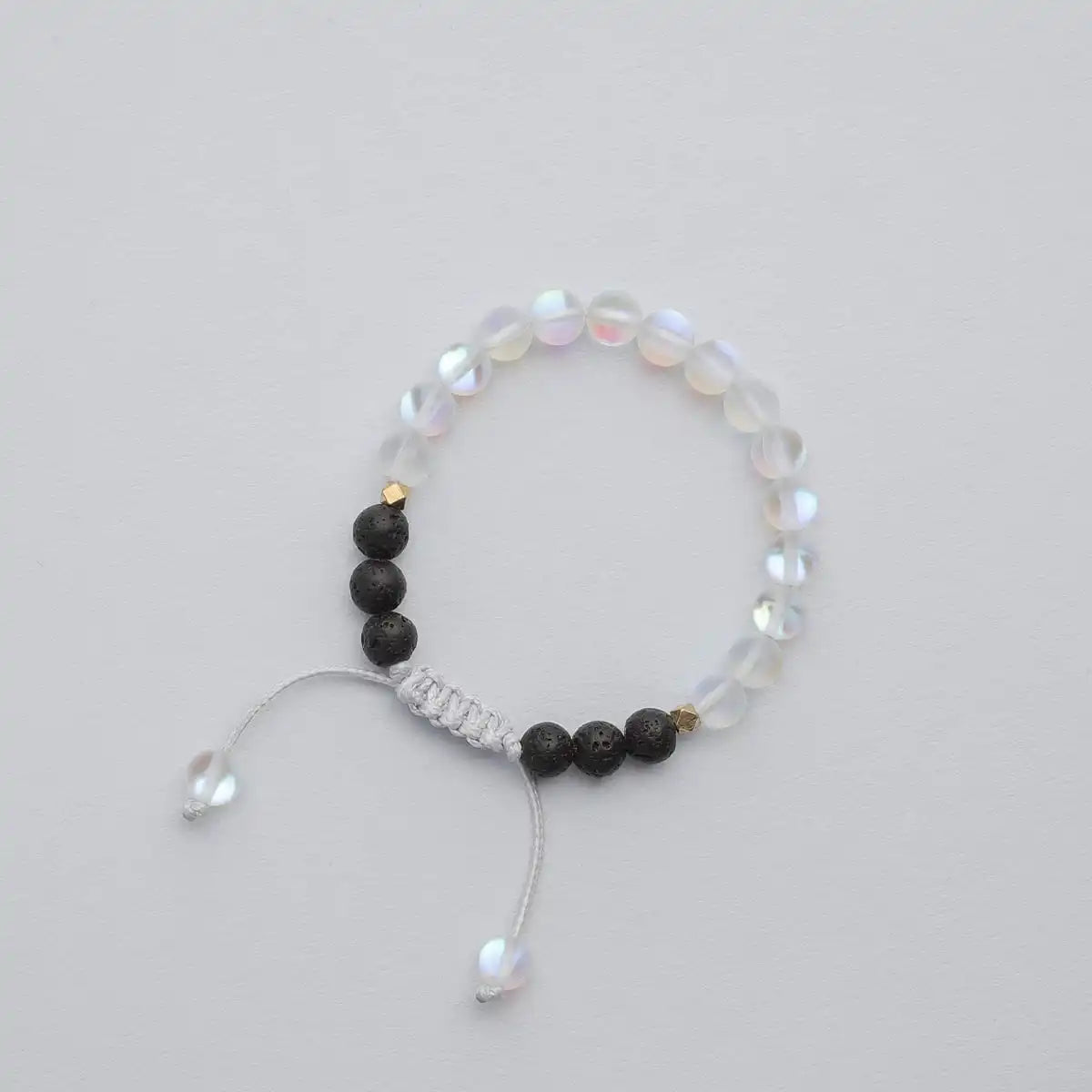Kids Glow Glass Adjustable Bracelet (Clear)