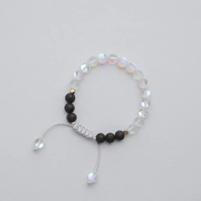 Kids Glow Glass Adjustable Bracelet (Clear)
