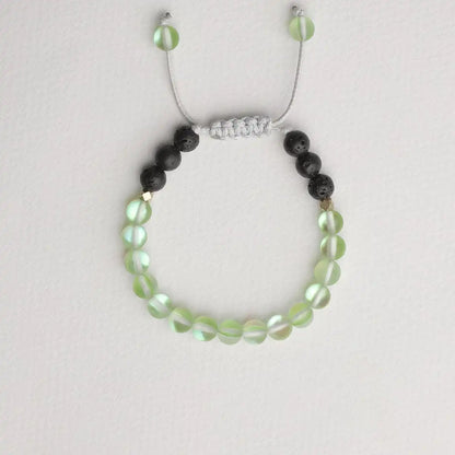 Kids Glow Glass Adjustable Bracelet (Green)