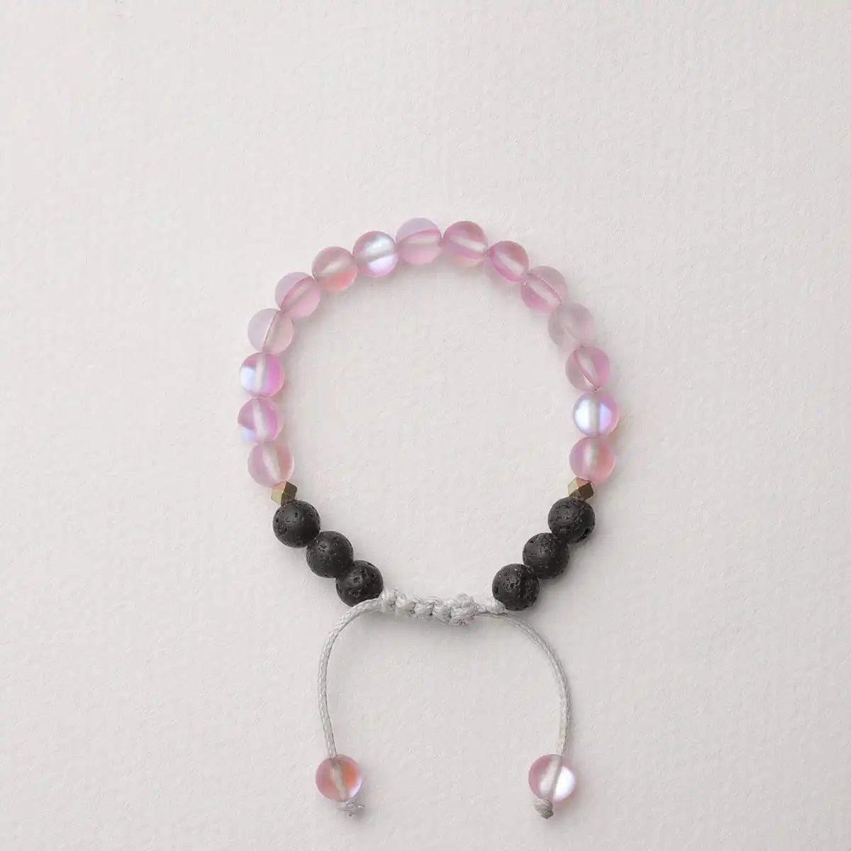 Kids Glow Glass Adjustable Bracelet (Pink)