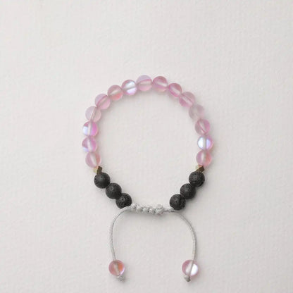 Kids Glow Glass Adjustable Bracelet (Pink)