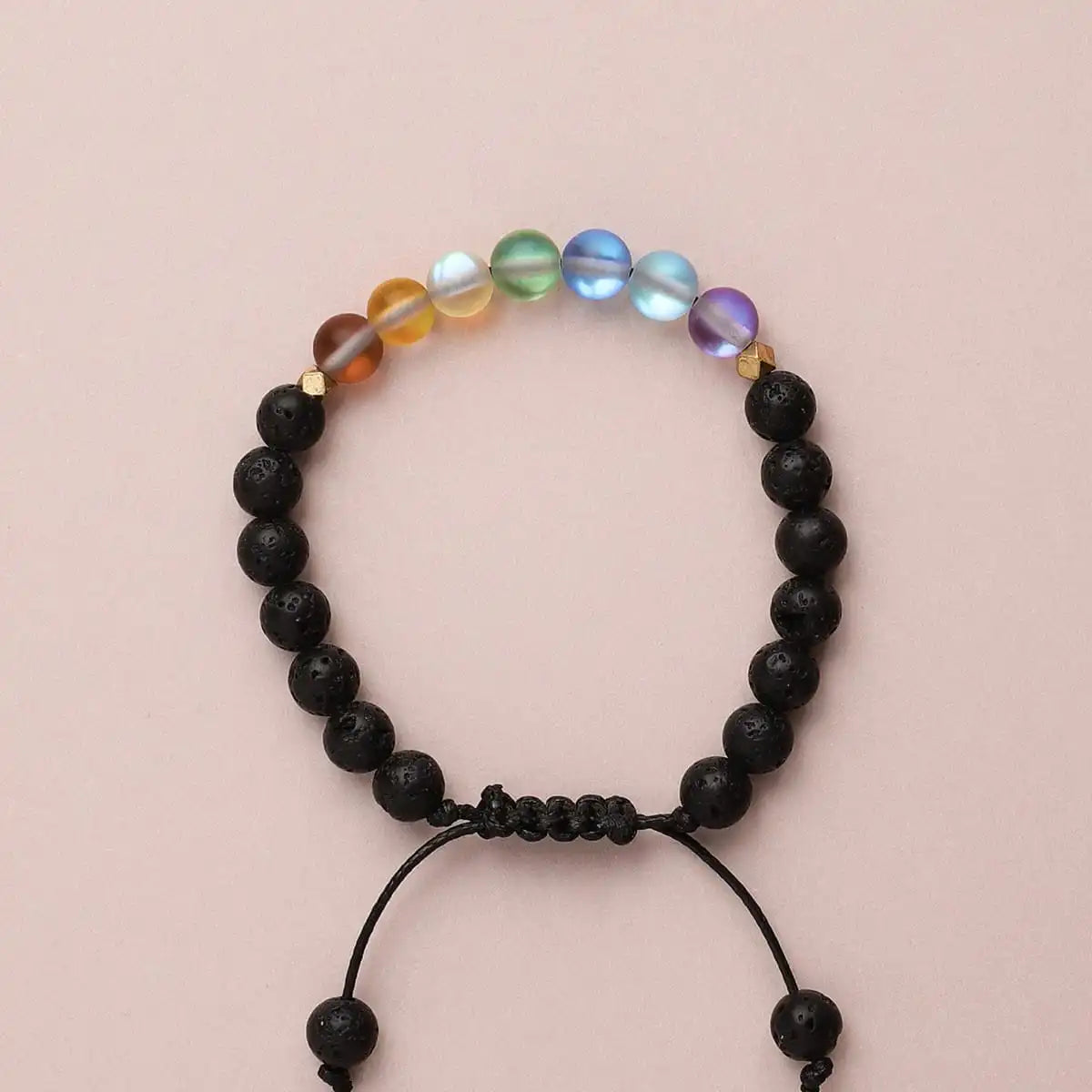 Glow Glass Chakra Kids Adjustable Bracelet