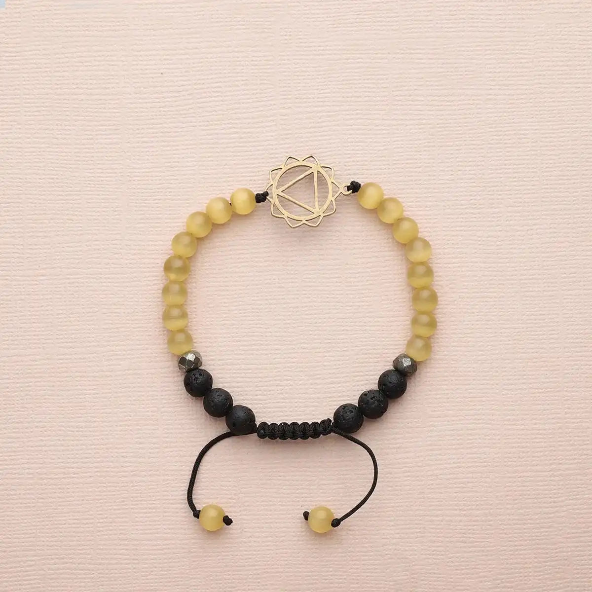 Solar Plexus Chakra Diffuser Bracelet