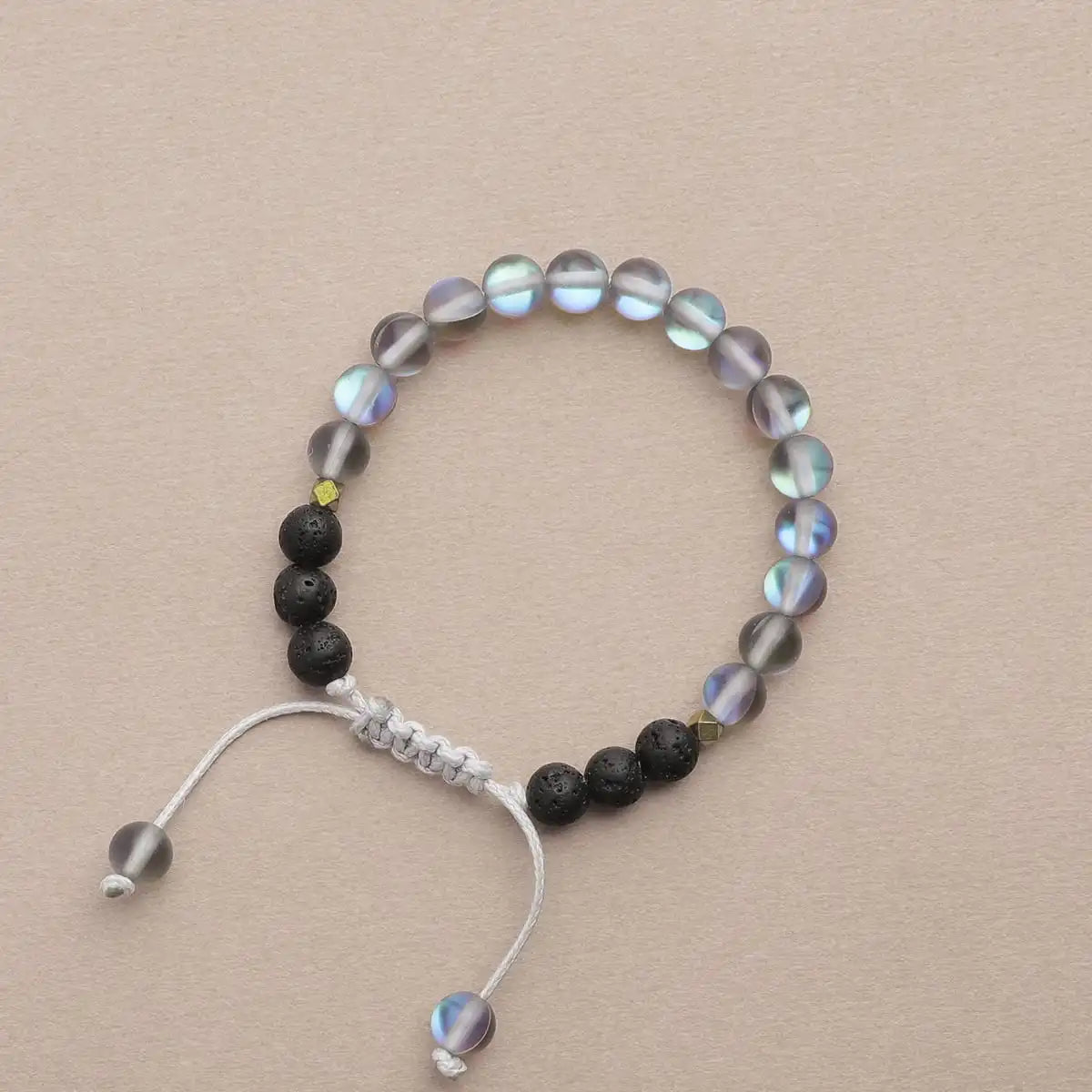 Kids Glow Glass Adjustable Bracelet (Grey)