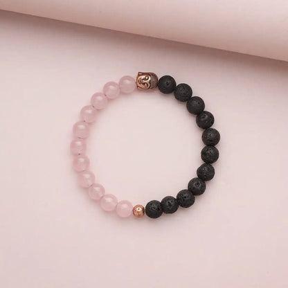 Rose Quartz Buddha Diffuser Bracelet