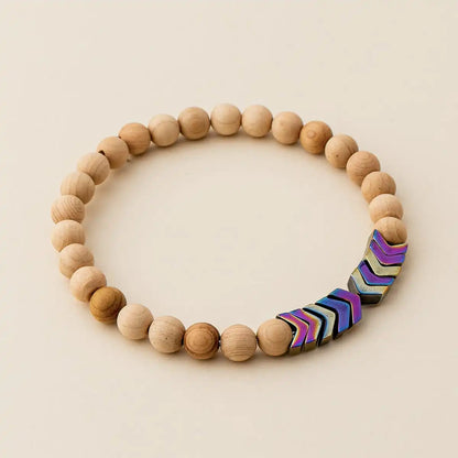 Sacred Arrow Wood Diffuser Bracelet