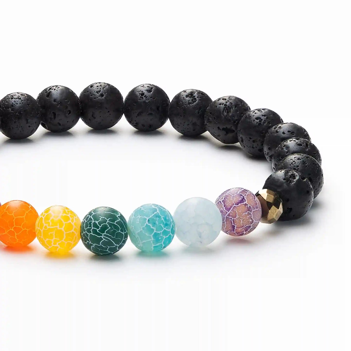 7 Chakra Agate Bracelet