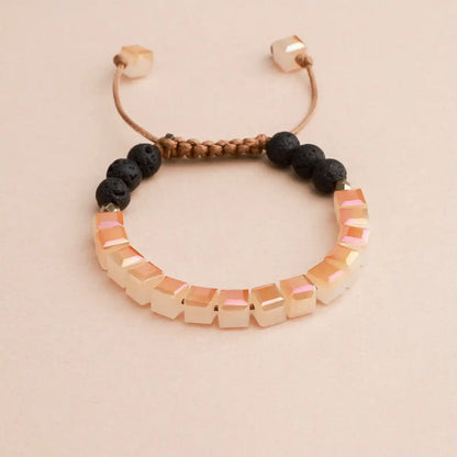 Kids Glass Diffuser Bracelet (Peaches & Cream)