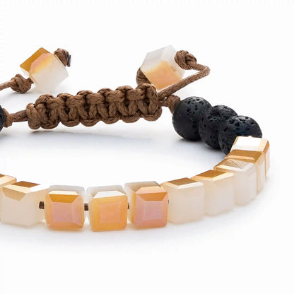 Kids Glass Diffuser Bracelet (Peaches & Cream)