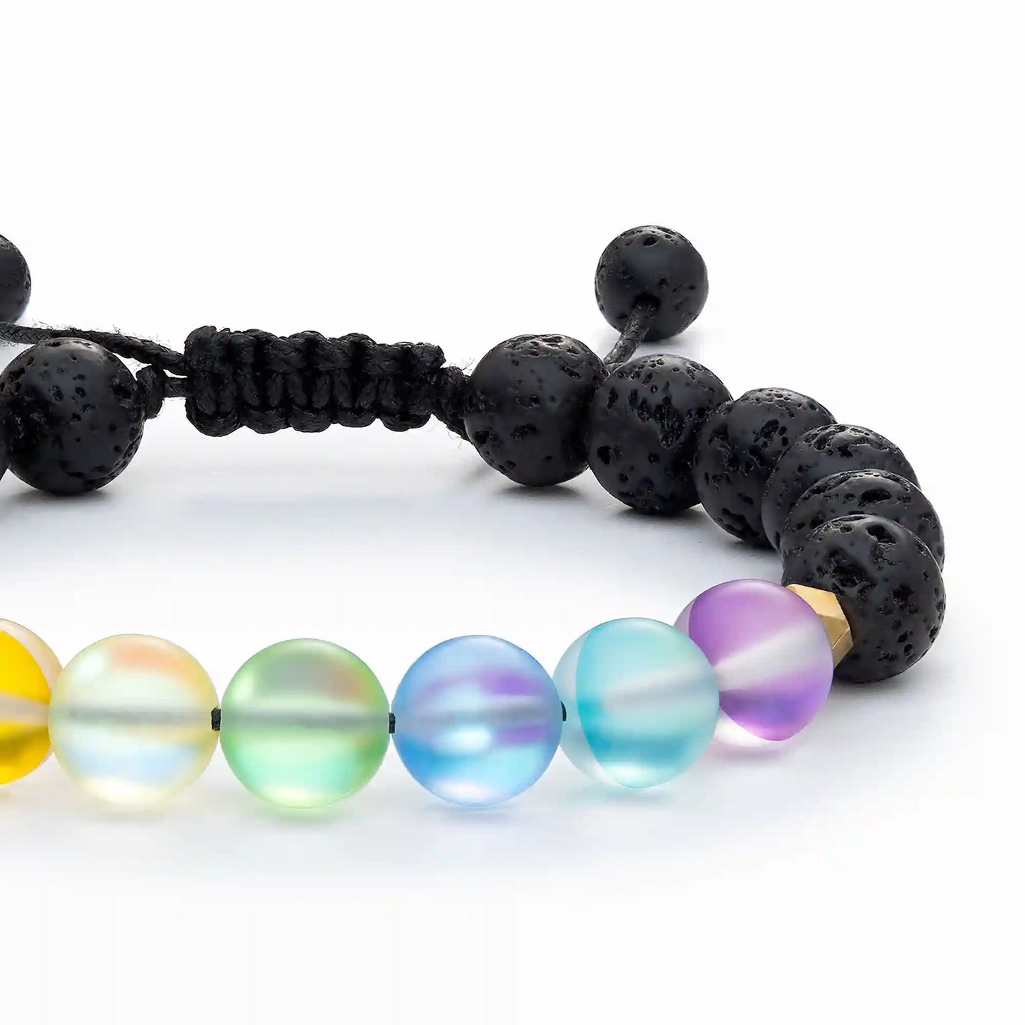 Glow Glass Chakra Adjustable Bracelet