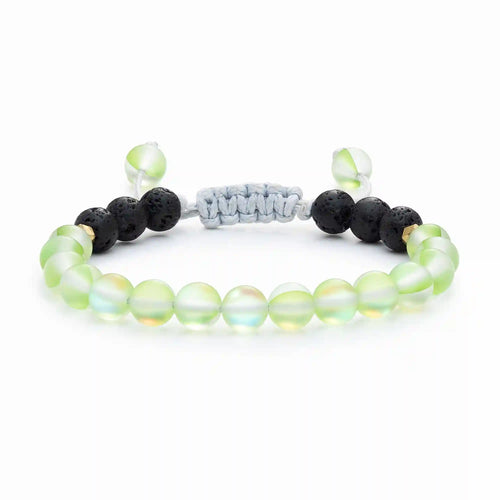 Kids Glow Glass Adjustable Bracelet (Green)
