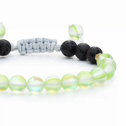 Kids Glow Glass Adjustable Bracelet (Green)