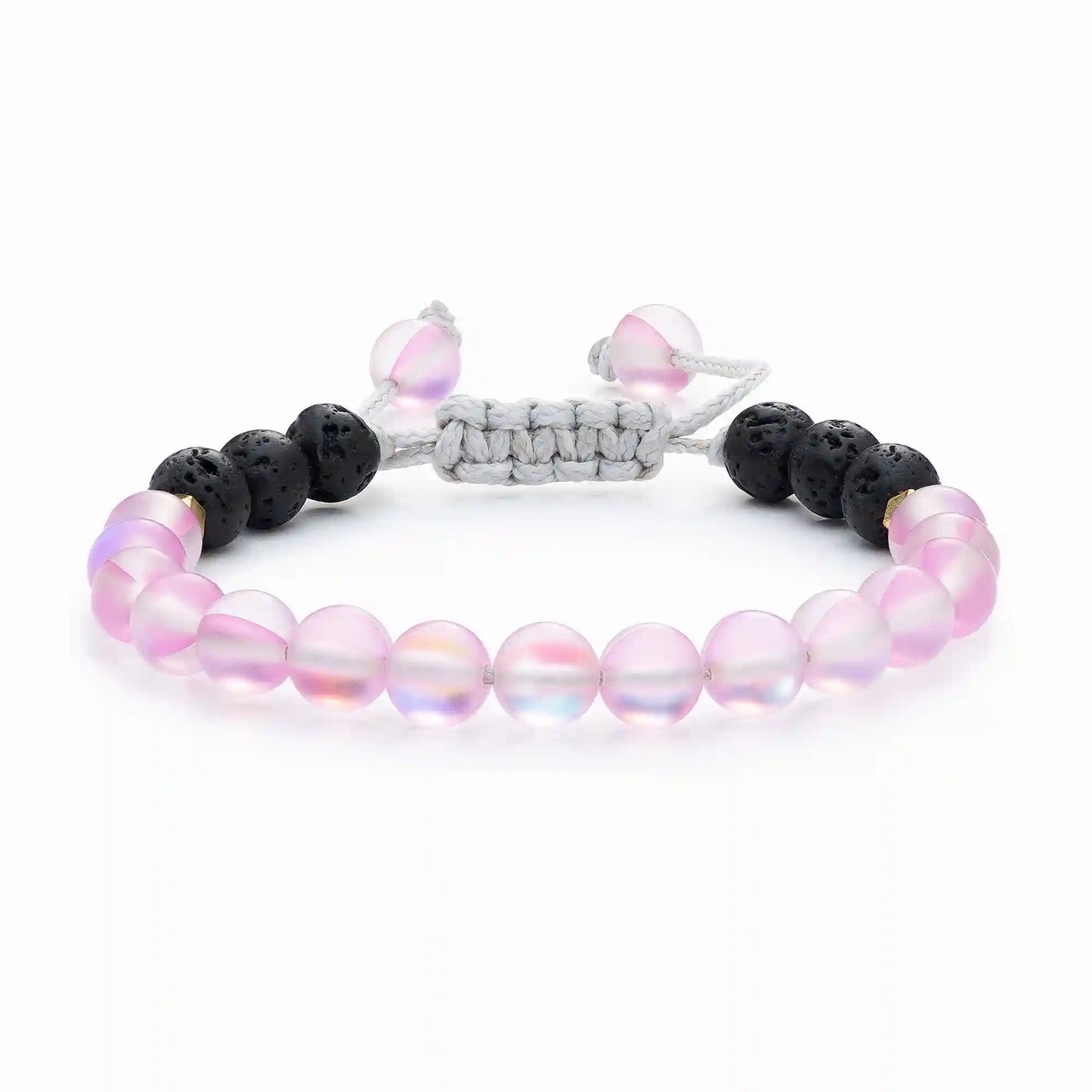 Kids Glow Glass Adjustable Bracelet (Pink)