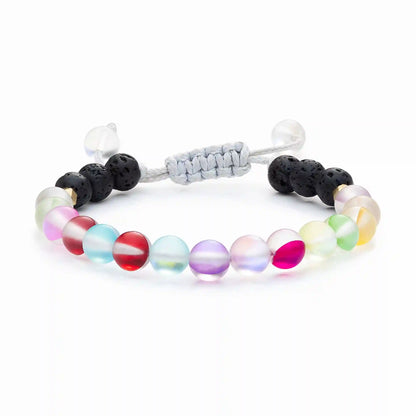 Kids Glow Glass Adjustable Bracelet (Rainbow)