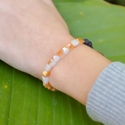 Kids Glass Diffuser Bracelet (Peaches & Cream)