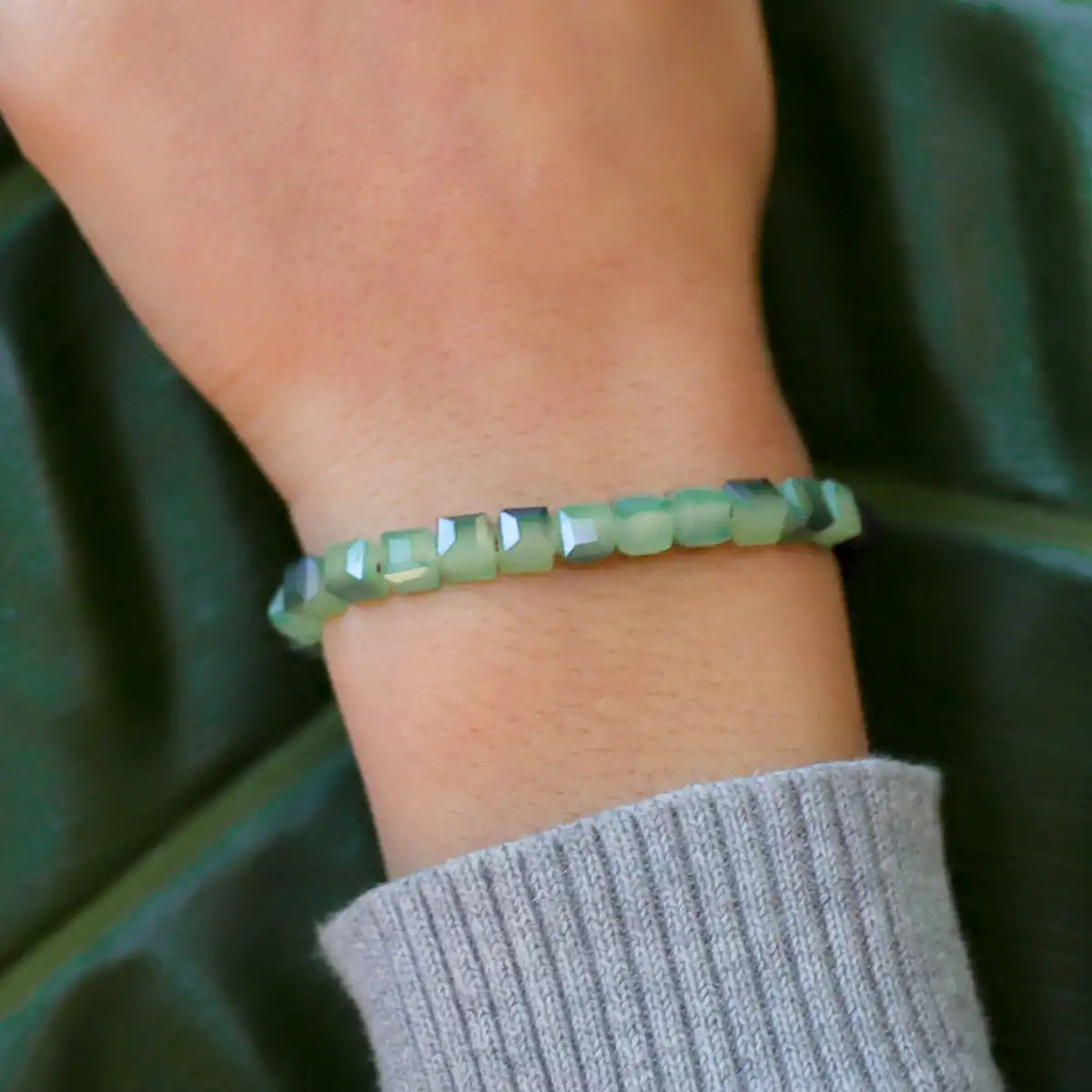 Kids Glass Diffuser Bracelet (Seafoam Green)