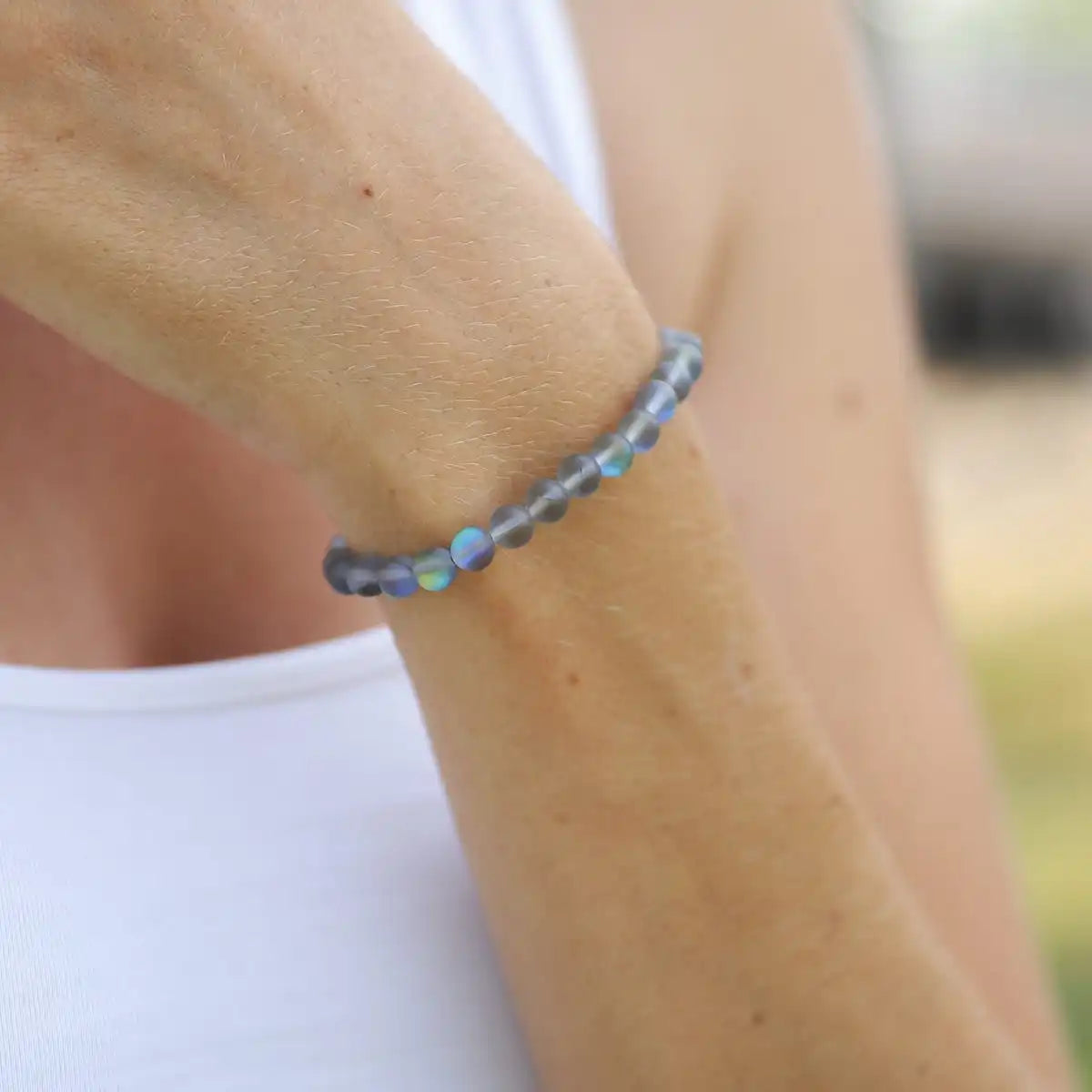 Glow Glass Wood Diffuser Bracelet