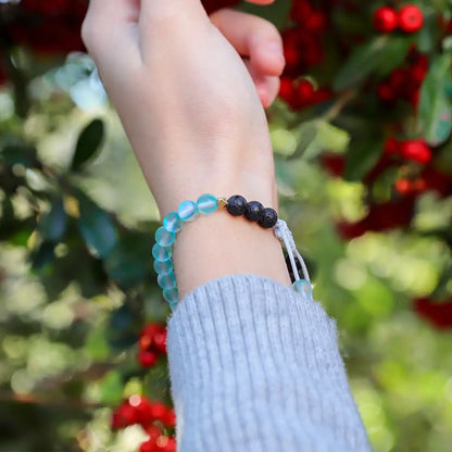 Kids Glow Glass Adjustable Bracelet (Blue)