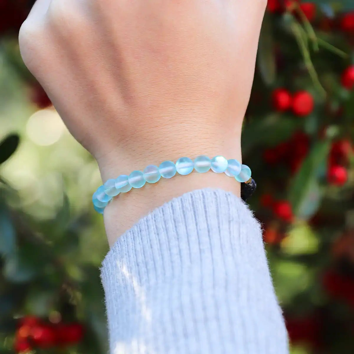 Kids Glow Glass Adjustable Bracelet (Blue)