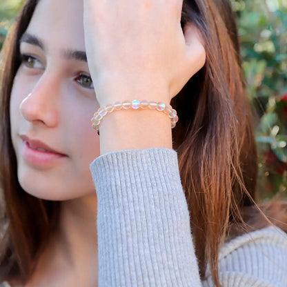 Kids Glow Glass Adjustable Bracelet (Champagne)