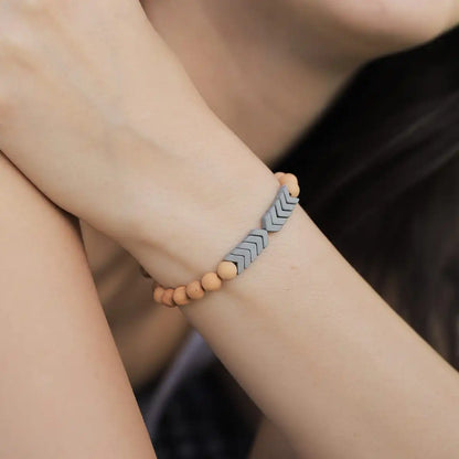 Sacred Arrow Wood Diffuser Bracelet