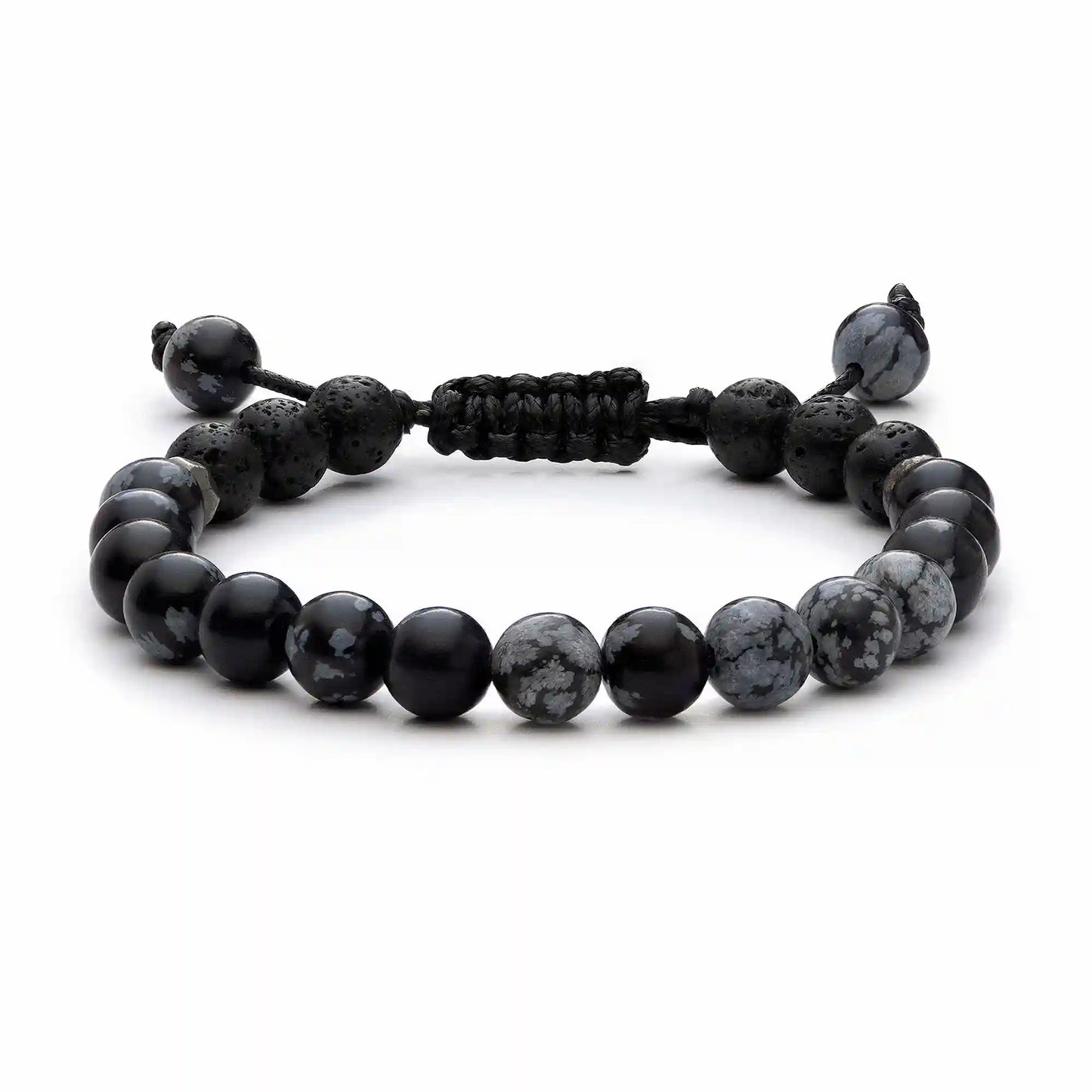 Kids Black Snowflake Bracelet
