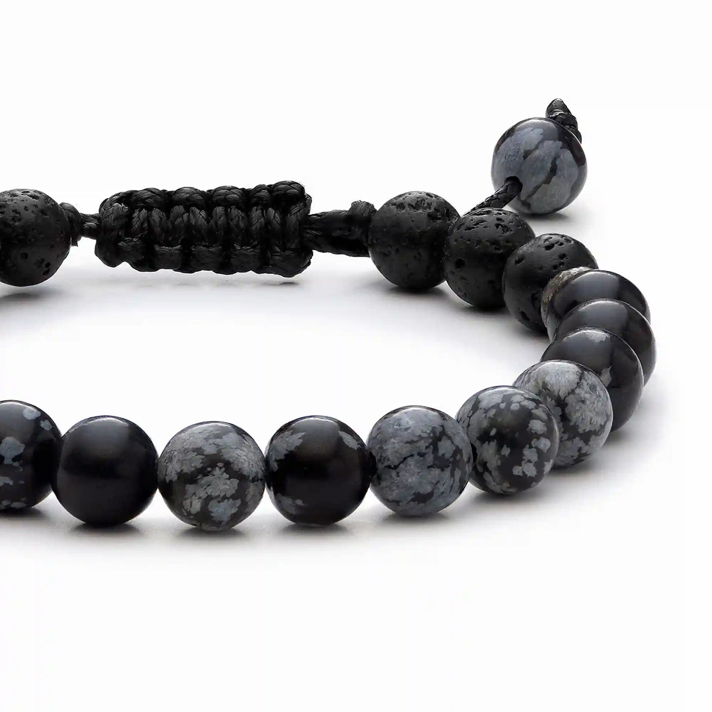 Kids Black Snowflake Bracelet