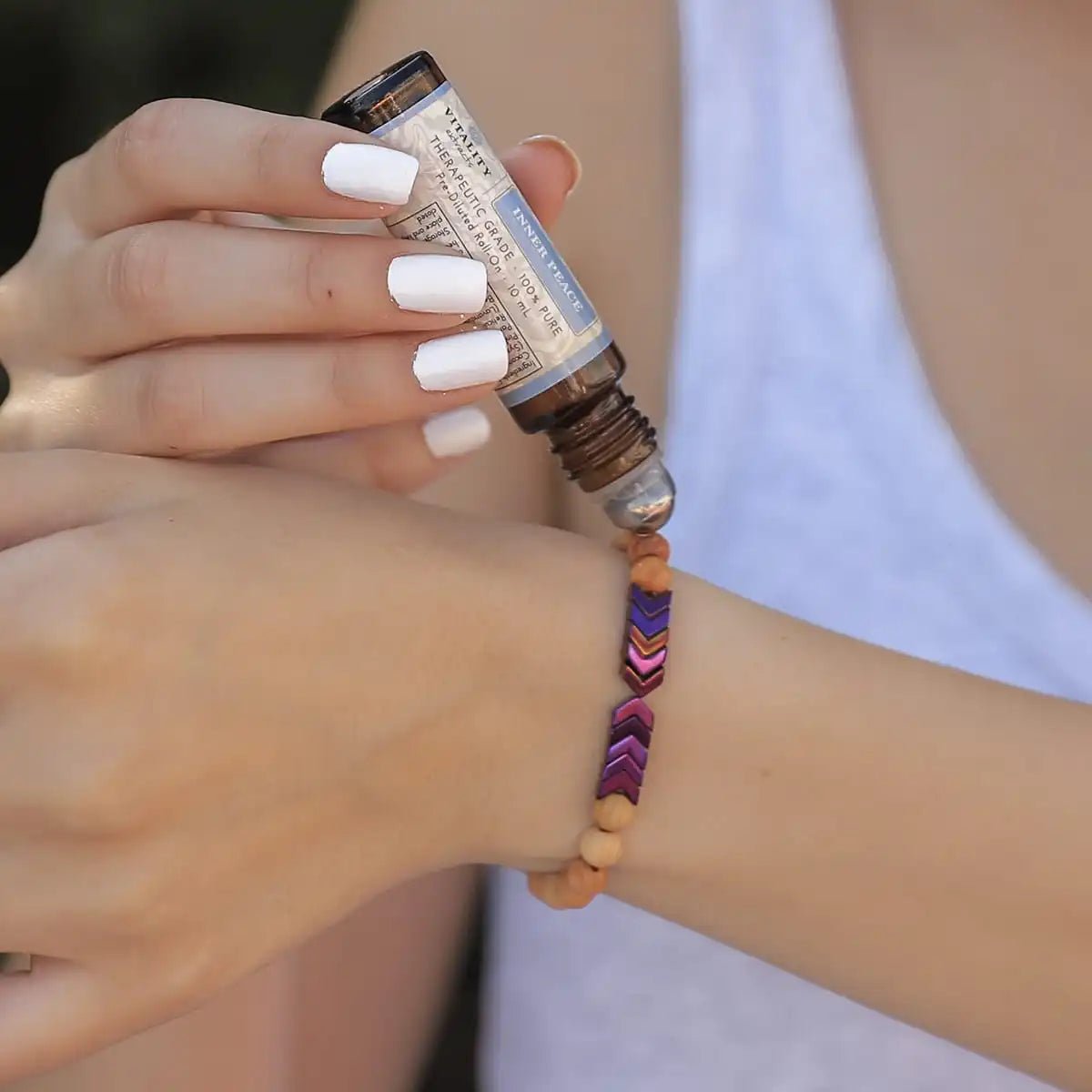 Sacred Arrow Wood Diffuser Bracelet