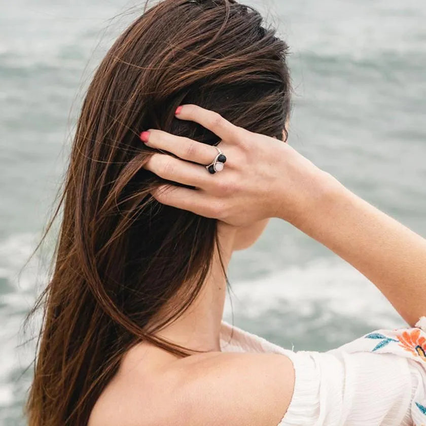 Rose Quartz Diffuser Ring