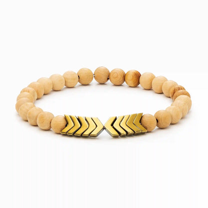 Sacred Arrow Wood Diffuser Bracelet