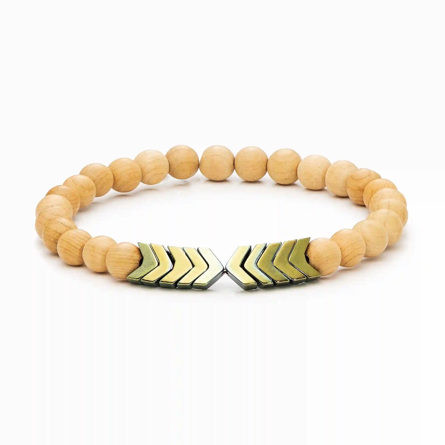 Sacred Arrow Wood Diffuser Bracelet