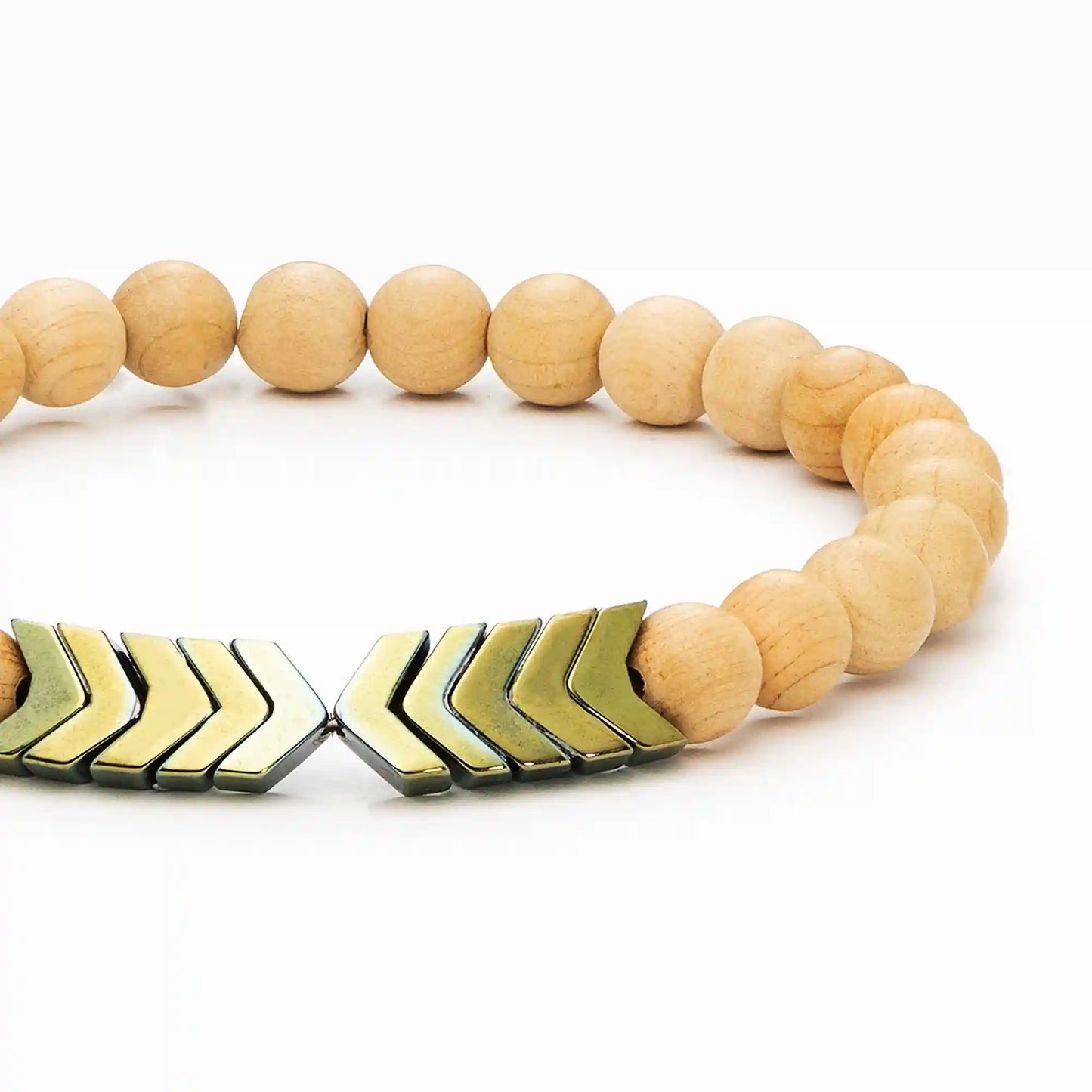 Sacred Arrow Wood Diffuser Bracelet
