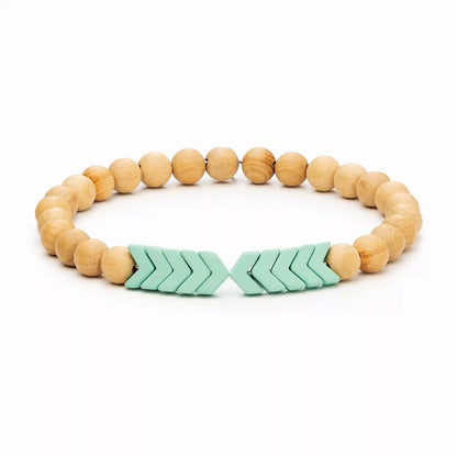 Sacred Arrow Wood Diffuser Bracelet